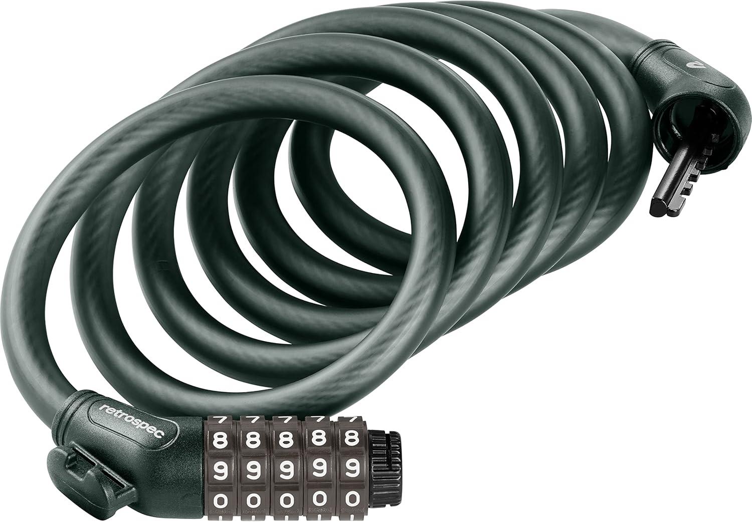 Grizzly Plus Integrated Combo Cable Bike Lock – 12mm(Matte Everglade)