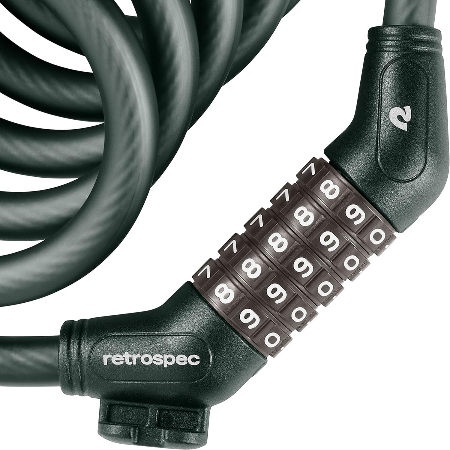 Grizzly Plus Integrated Combo Cable Bike Lock – 12mm(Matte Everglade)