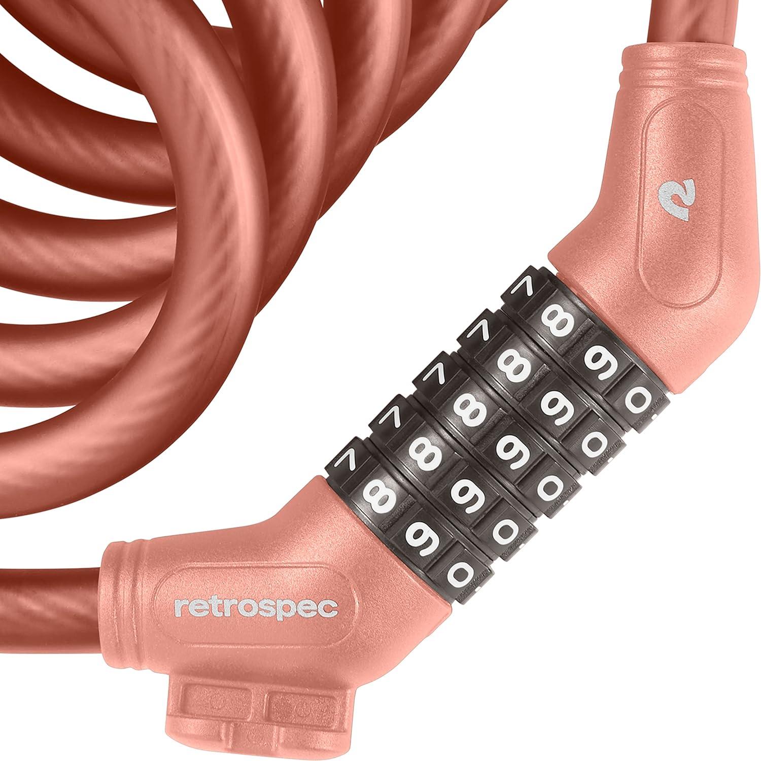 Grizzly Plus Integrated Combo Cable Bike Lock – 12mm(Matte Blush)