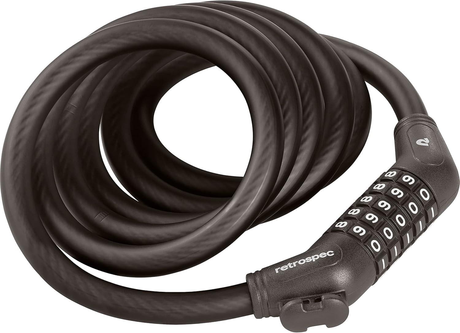 Grizzly Plus Integrated Combo Cable Bike Lock – 12mm(Matte Basalt)