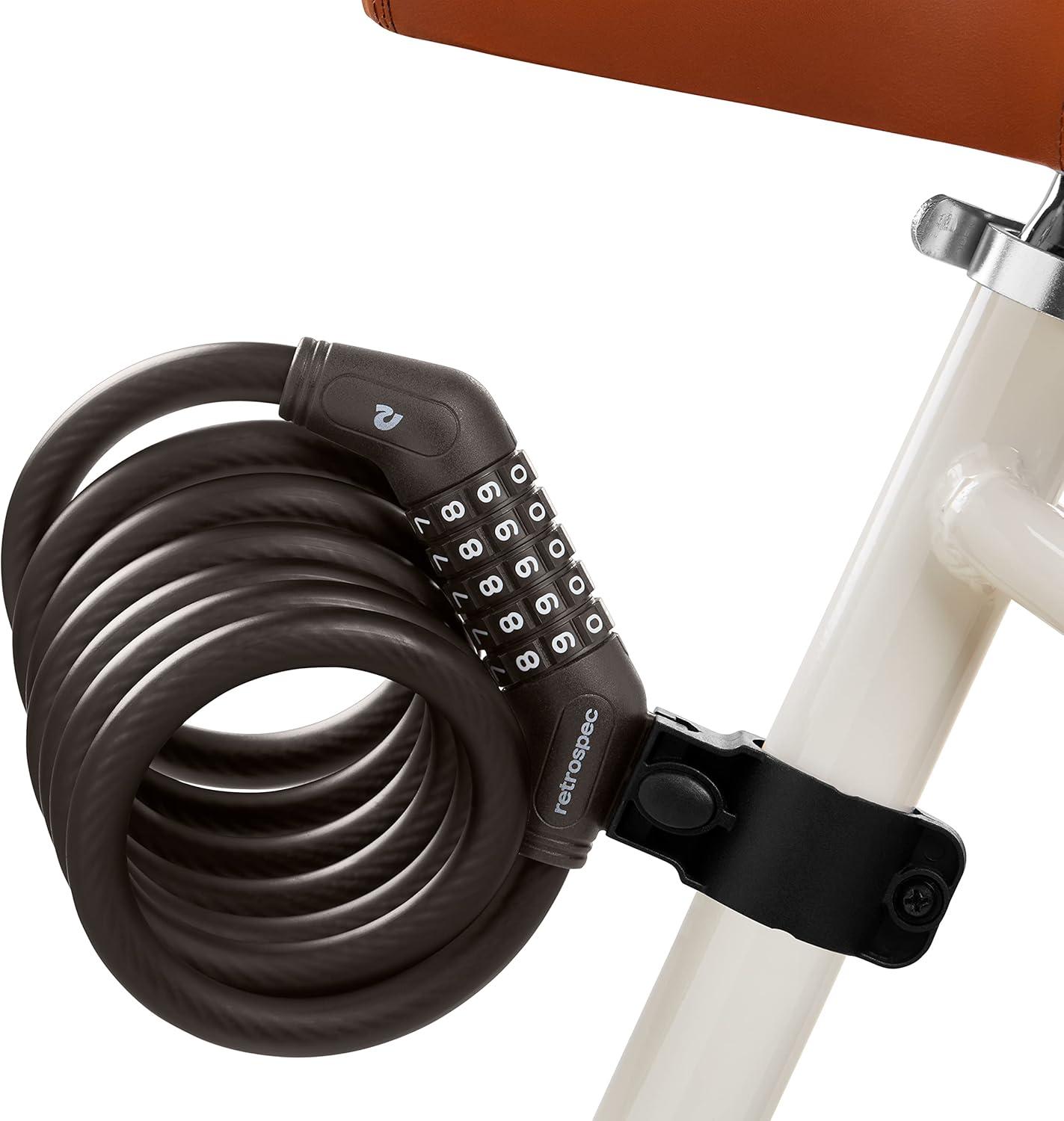Grizzly Plus Integrated Combo Cable Bike Lock – 12mm(Matte Basalt)