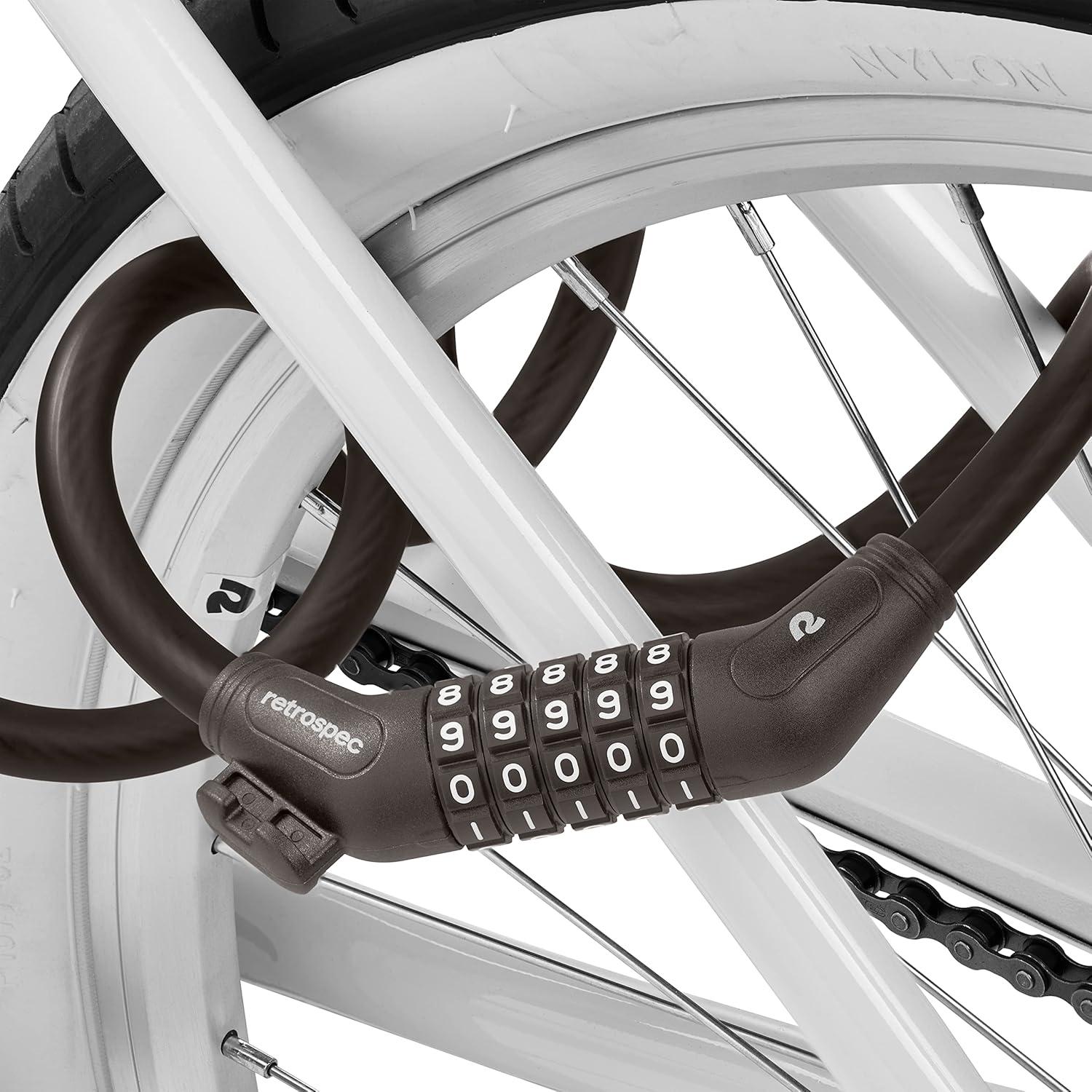 Grizzly Plus Integrated Combo Cable Bike Lock – 12mm(Matte Basalt)