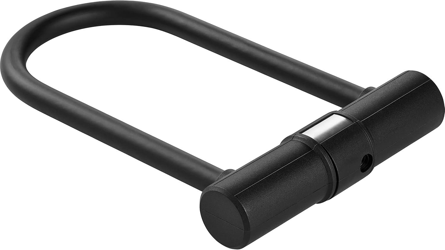 Retrospec Lookout U-Lock Bike Lock with 4Ft Security Cable, Heavy Duty Anti-Theft Bicycle Lock with 14mm Shackle, Pick Resistant & Secure Anti-Rotation Design(Matte Black)